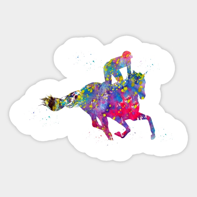 Horse Racing Sticker by erzebeth